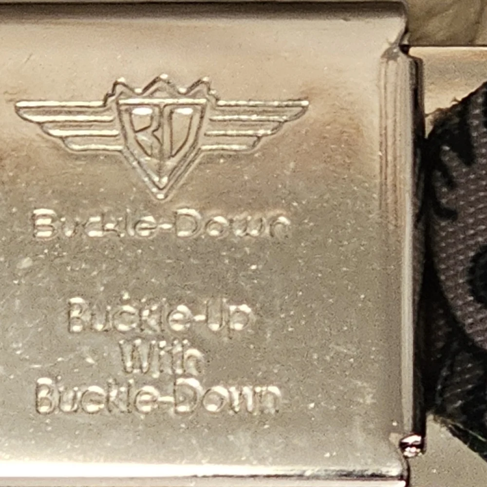 EUC Buckle Down Groot Themed Seatbelt Belt Adjustable Up To 46